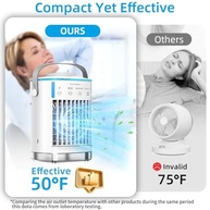 Ar Condicionado Portátil Evaporativo 4 Velocidades com Luz Noturna RGB e Tanque 700ml - imagem 4