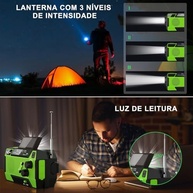 Rádio de Emergência Solar 7400mAh: Sua Conexão Segura em Qualquer Situação - imagem 5