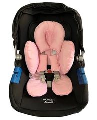 Redutor de Bebê Conforto Anatômico 100% Algodão Rosa: Conforto e Segurança para seu Bebê - imagem 2