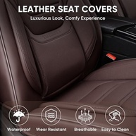 Capas de Assento de Carro em Couro Sintético Marrom: Conforto e Estilo Universal - imagem 3