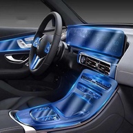 Película Protetora TPU Transparente para Console Central Benz EQC 350 400 (2020-2023) - Antirrisco e Anti-impacto - imagem 1