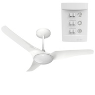 Ventilador de Teto Aliseu Slim Branco com Luminária LED 12W e Controle de Parede 127V - imagem 1