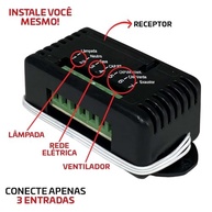Receptor Capacitivo PT-351 – Controle Inteligente para Ventiladores e Lâmpadas - imagem 3