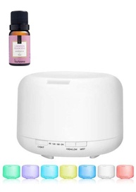 Difusor Aromatizador Ultrassônico com 7 Cores LED, Timer e Controle Remoto | Umidifica, Purifica e Ilumina Ambientes - imagem 1