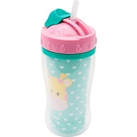 Buba Copo Parede Dupla com Canudo Animal Fun - Girafa Colorida | 320ml Atóxico e Livre de BPA - imagem 5