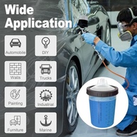 Sistema de copos de tinta descartáveis de 800 ml para pistola de pulverização automotiva HVLP e LVLP, copos de filtro de medição de mistura compatíveis com PPS com filtro de 125 mícrons, 45 - imagem 5