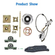 Kit Completo Eixo Traseiro Go Kart ATV: Eixo 32mm, Cubo, Corrente e Cilindro Mestre - imagem 4