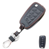 Capa de Couro Premium para Chave Canivete Hyundai e Kia: Proteção e Estilo para Elantra, Tucson, Creta, ix35, HB20, Sonata, Azera, i30 - imagem 1