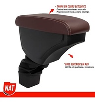 Apoio de Braço Couro Sintético Marrom Macchiato para Nissan Kicks (2016-2019) - imagem 3