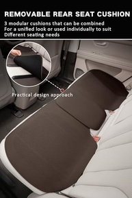 Almofada de Assento de Carro Universal em Couro PU Respirável - Conforto e Proteção para Todos os Veículos - imagem 3