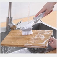 Escova Dispenser 2 em 1 com Esponja e Detergente - Limpeza Inteligente para Cozinha e Louças - imagem 4