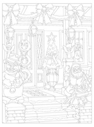 Creative Haven Country Christmas Coloring Book (Creative Haven Coloring Books) [Spiral-bound] Teresa Goodridge - imagem 5