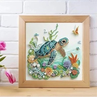 Kits de Arte de Diamante 5D Tartaruga Marinha - Pintura DIY com Cristais para Adultos - imagem 3