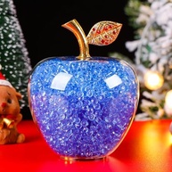 Maçãs de Cristal Decorativas - 6 Peças em Vidro Transparente com Efeito Strass - Ideal para Decoração de Mesa, Escritório e Presentes - imagem 4