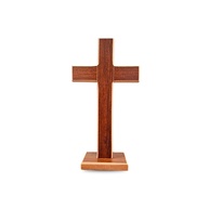 Cruz de Mesa Ecumênica em Madeira MDF 28,5cm - Design Elegante e Artesanal - imagem 1