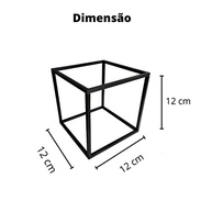 Cubos Decorativos 3D Quadrados - Design Geométrico Moderno para Sala - imagem 4