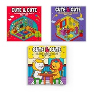 Kit 3 Livros de Colorir Adulto Cute & Cute: Relaxamento e Criatividade - imagem 2