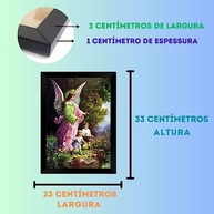 Quadro Decorativo Religioso Anjo da Guarda - Proteção e Fé na Sua Casa (A4, Preto) - imagem 3