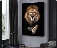 Tela Quadro Decorativo Leão da Tribo de Judá 130x90cm | Arte Sagrada em Alta Definição - imagem 2