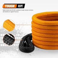 Corda de Reboque Cinética SAN HIMA 2.5cm x 9m - Recuperação Off-Road Robusta para Caminhão, SUV, ATV, UTV (Laranja) - imagem 3
