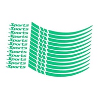 Adesivos Refletivos Verde para Cubos de Roda de Carro | Segurança e Estilo | Fácil Instalação - imagem 3