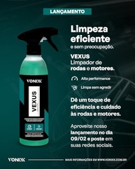 Vexus Limpador de Alta Performance 500ml: Rodas e Motores Impecáveis - imagem 4