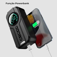 Bomba de Ar Elétrica Portátil 6000mAh: Calibrador Compressor Automotivo para Pneu de Carro, Moto, Bicicleta e Bola - imagem 4