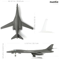 NUOTIE B-1B Lancer 1/200 - Modelo de Bombardeiro Estratégico em Metal com Detalhes Realistas - 22 x 20,6 x 5,7 cm - imagem 3