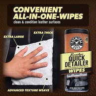Chemical Guys Toalhetes de Couro Quick Detailer: Limpeza e Proteção Rápida para Seu Carro - imagem 3