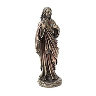 Estátua Sagrado Coração de Jesus em Resina com Acabamento Bronze - 21 cm - imagem 4