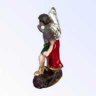 Imagem de São Miguel Arcanjo em Resina 7 cm - Escultura Espiritual Detalhada - imagem 3