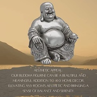 Estátua de Buda Sorridente Lucky Happy 15 cm - Decoração com Energia Positiva Bellaa 25761 - imagem 4