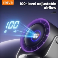 INAVA Ventilador de Mesa Ultra Silencioso 28dB com Display Digital, 100 Velocidades e Bateria Recarregável - Ideal para Casa, Escritório e Viagem - imagem 5