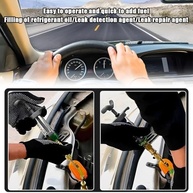 Kit de injetor de óleo e corante para carro, compressor automático de empurrar manual de 30 ml/28.3 g com acoplador rápido conector SAE 1/4, ferramenta de refrigerante injetor de tinta de óleo - imagem 4