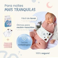 Faixa Térmica para Cólica de Bebê com Ervas Naturais - Alívio Rápido para Gases e Dor de Barriga (Azul) - imagem 4