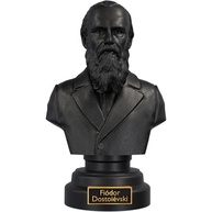 Busto de Fiodor Dostoiévski em Cor Aurum Noctis - Estátua de Escritor Russo para Decoração e Inspiração Literária - imagem 2