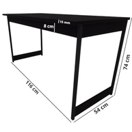 Mesa de Escritório Estilo Industrial 116cm - Design Moderno para Home Office - imagem 3