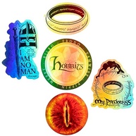 Adesivos de Vinil Conquest Journals Senhor dos Anéis - 60 Decalques Exclusivos com 5 Hologramas Oficialmente Licenciados - imagem 5
