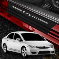 Kit Protetor de Soleira Honda Civic G8 2007-2013 Prata - Proteção e Estilo Premium - imagem 1