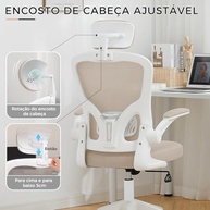 Cadeira de Escritório Ergonômica com Estofado de Mesh Amarela - Conforto e Saúde para Longas Jornadas - imagem 5
