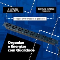 Régua de Energia 8 Tomadas com Filtro de Linha e Cabo Extensão 1m - Segurança e Praticidade - imagem 5