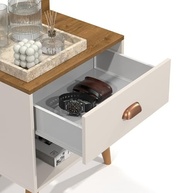 Conjunto Cama Queen com Cabeceira Julia e 2 Mesas de Cabeceira Perola - Design Sofisticado e Fácil Montagem - imagem 5