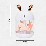 Umidificador de Ar Portátil com Luz LED | Design de Coelho Rosa Dourado | Difusor Ultrassônico Silencioso - imagem 4
