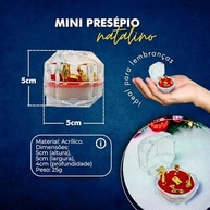 Mini Presépio de Natal em Acrílico - Lembrancinha Encantadora para Decoração e Presente - imagem 4