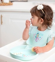 Prato de Silicone para Bebê Stephen Joseph com Design Lhama - Seguro, Livre de BPA e Fácil de Limpar - imagem 2