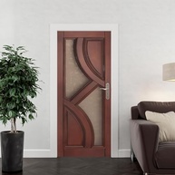 Adesivo Decorativo para Porta de Madeira Marrom Escuro - Transforme Sua Decoração com Estilo - imagem 3