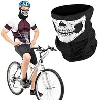 Máscara facial de motocicleta máscara de caveira, Verde, Standard - imagem 2