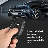 Capa para chave de couro genuíno BMW com chaveiro para BMW 1 3 4 5 6 7Series X3 X4 X5 X6 M5 M6 3GT 5GT - imagem 4