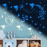 Decalques de Parede de Fadas que Brilham no Escuro - Estrelas Luminosas e Borboletas para Quarto Infantil - imagem 5