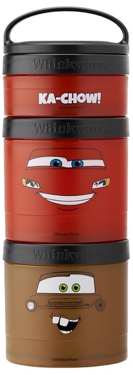 Whiskware Pacote de Lanche Empilhável com Tema Carros da Pixar - 3 Peças - imagem 1